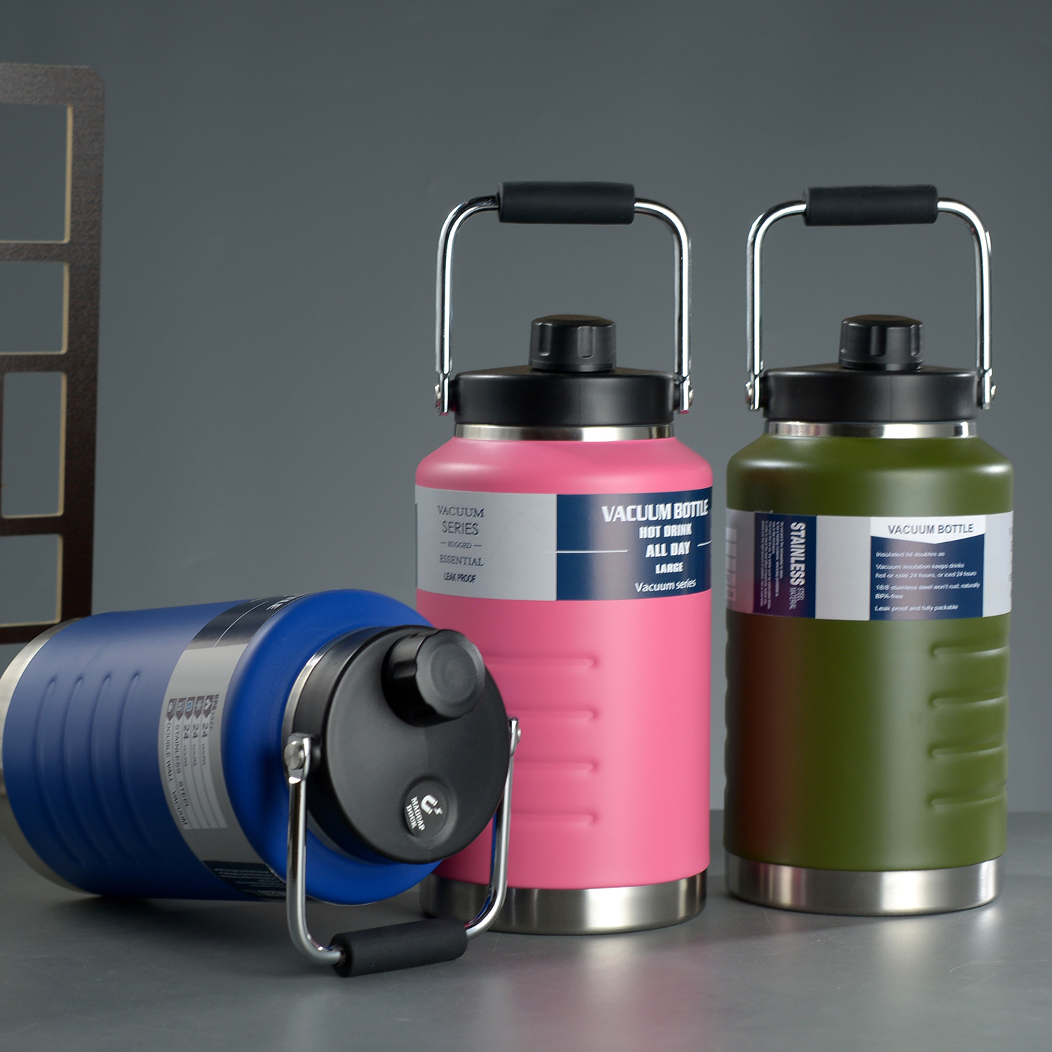 Transfronterizos de 2L de gran capacidad de hervidor de agua de aislamiento 304 taza de acero inoxidable de agua deportiva portátil cubo de agua de calentamiento