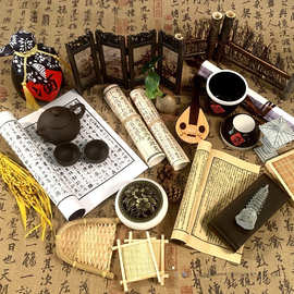 拍照古风氛围摄影道具物件汉服儿童婴儿小创意摆件感拍摄道具书