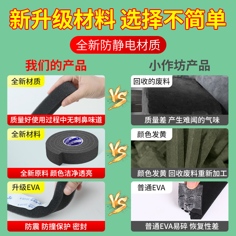 静電防止ソフトスポンジ高密度工業防振電子防塵密封緩衝ハーネス計器台異音シール|undefined