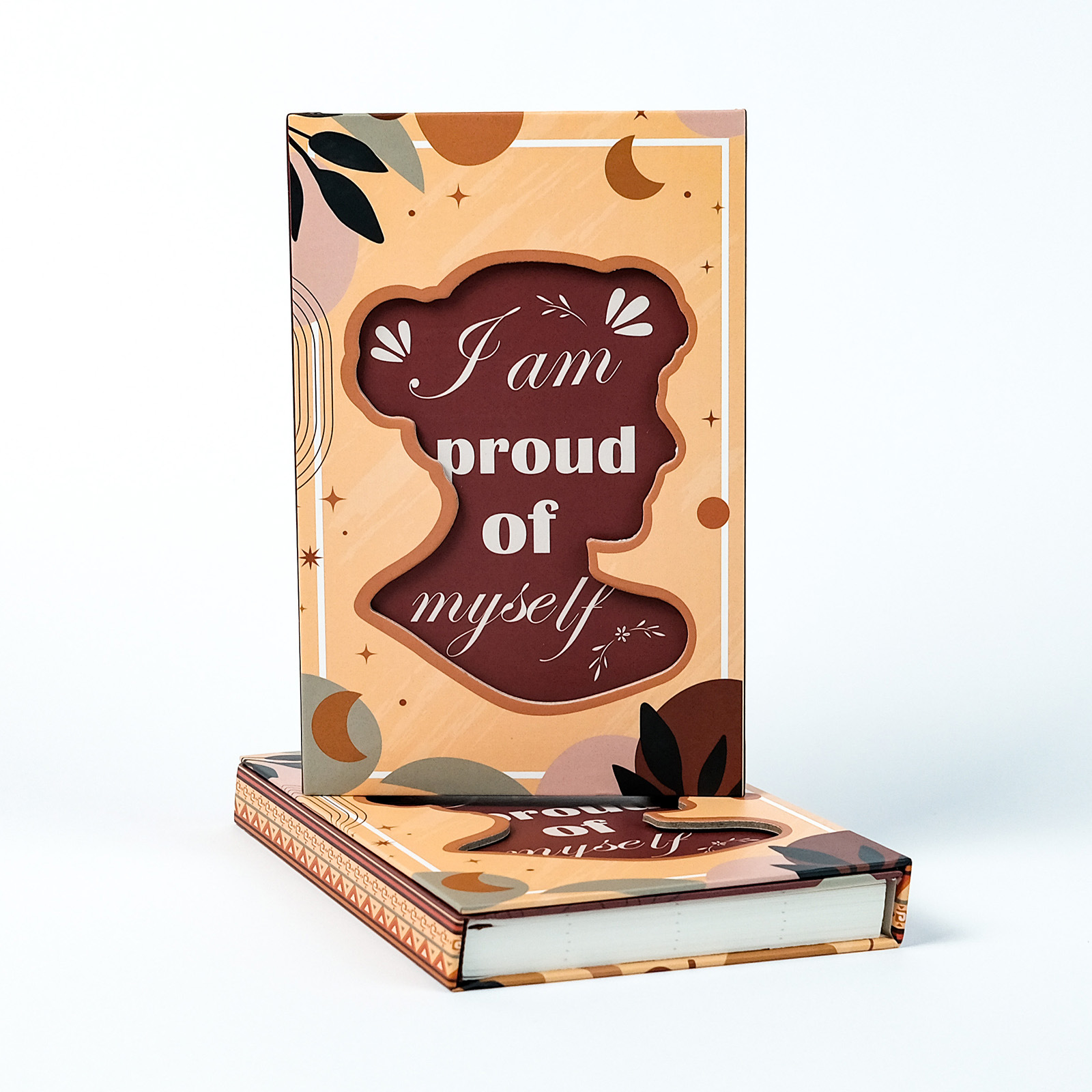 (2개) 높은 가치의 색상 매칭 홀로우 커버 직장 회의 기록 노트북이 포함된 새로운 인기 영감 테마 책