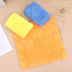 Car Wash Towel High-density Coral Fleece Thick Cleaning Cloth Absorbent Dual-sided Rag Wash Cloth for Wholesale with LOGO