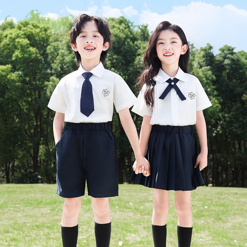 幼儿园园服套装小学生校服英伦风夏季毕业班服61儿童哈唱表演服