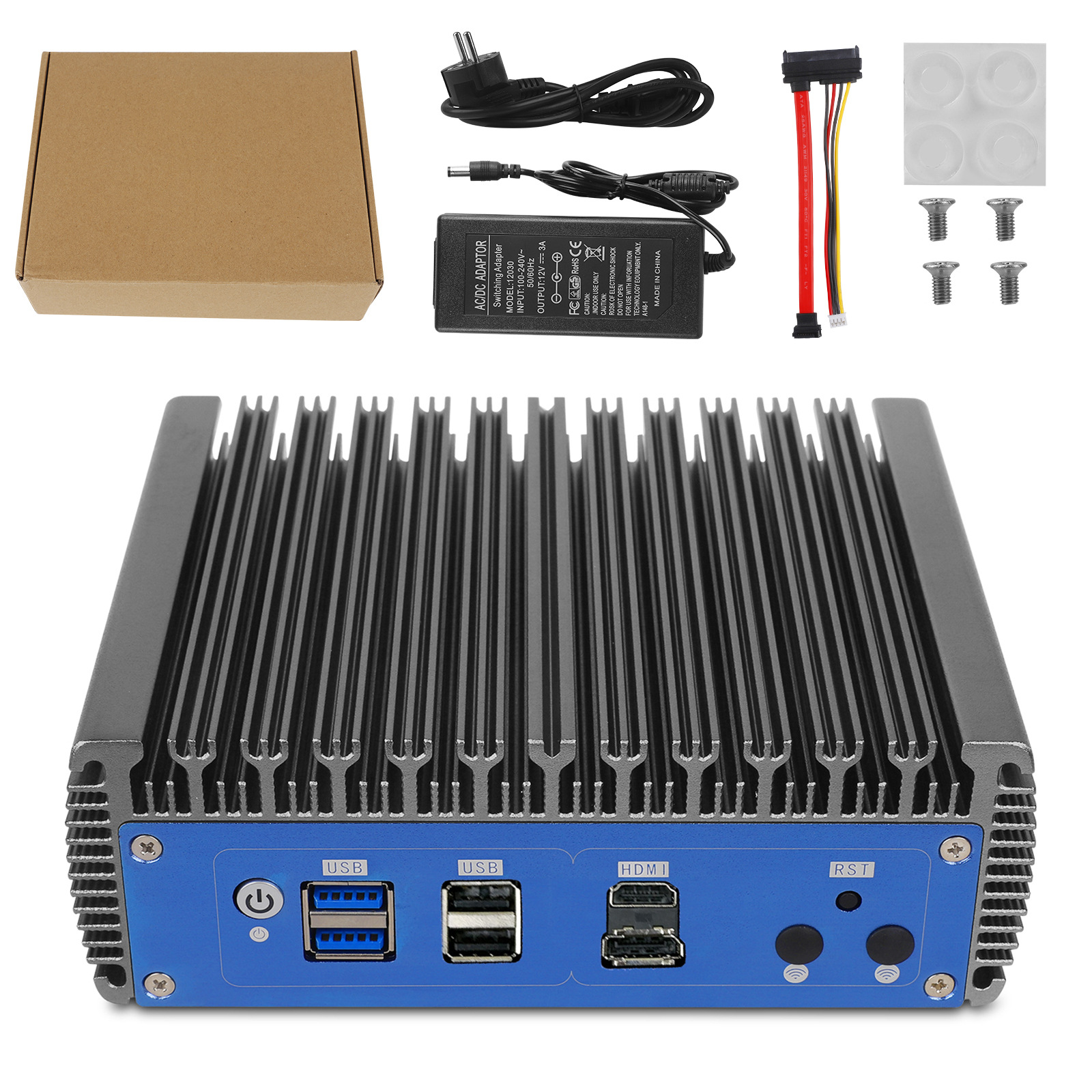 N5105 mini host industrial Ordenador 2. 5g4 puerto de red miniatura suave enrutamiento sin ventilador mini ordenador mini pc