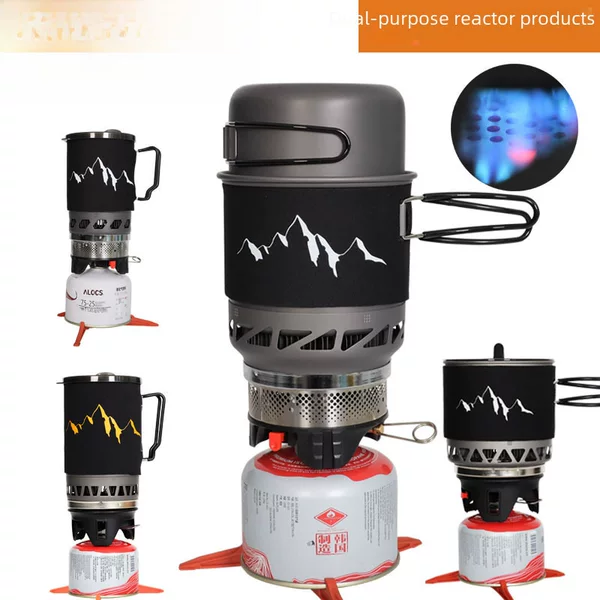 Backpacking Customer Outdoor Windproof Stove Camping Pot Set Portable Stove Plateau Reactor Gas Stove Supplies Stove