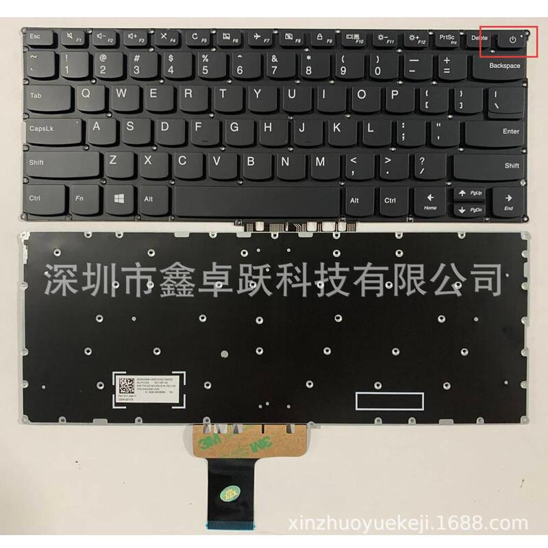 Us Suitable for Lenovo Ideapad 320S-13Ikb 720S-14Ikb 720S-14Ikbr Keyboard