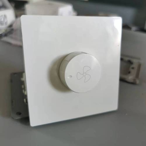 86-type concealed ceiling fan speed control switch white engineering fan infinite speed regulator rotating wall switch wholesale