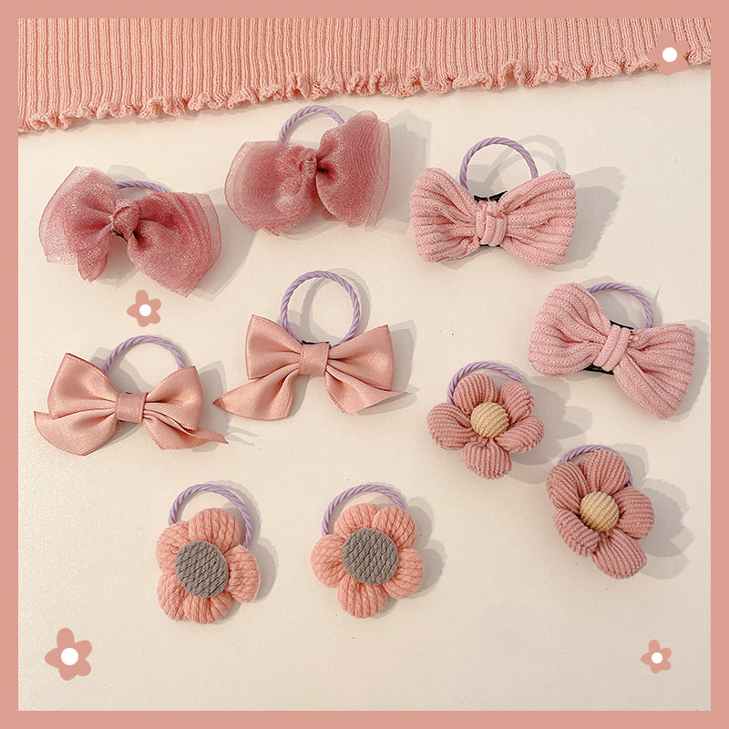 Dibujos animados para niños lindo pulgar lazo para el cabello bebé no daña el cabello cuerda alta elástico banda elástica cuerda para el cabello accesorios para el cabello