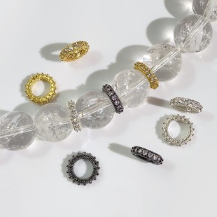 ��ɫ14K�����䆴��ɢ��M�Ȧ�����Ƭˮ�������ֹ�diy�������