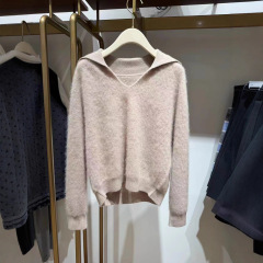 诗*L女装2025冬装新款甜美风百搭羊毛针织衫套头毛衣3GA532711