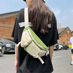 New Style Japanese-Style Chest Bag Crossbody Bag for Men Ins Casual Single Shoulder Versatile Student Sports Waist Bag
