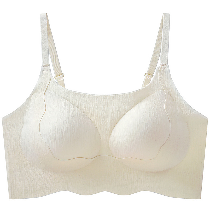 Nueva ropa interior con tirantes y tirantes, copa fija, sin costuras, sin anillo de acero, chaleco, sujetador antiflacidez