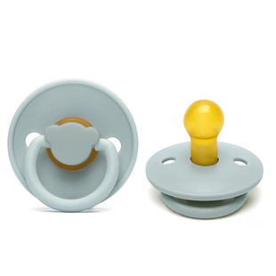 Factory direct wholesale baby pacifier super soft cute bear natural latex round head baby pacifier