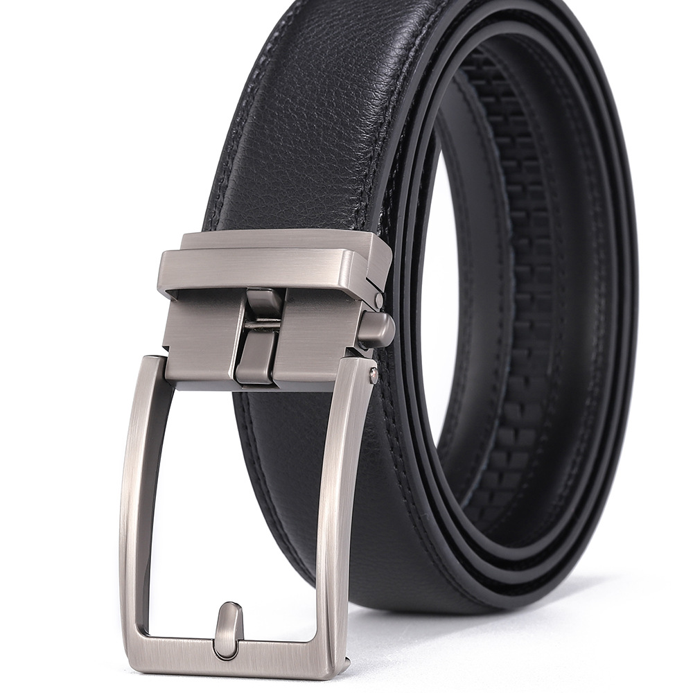 Cross-Border Hot-Selling Genuine Leather For Men High-End Authentic Automatic Buckle Fashion Casual Belt Men's Factory_voghion.com