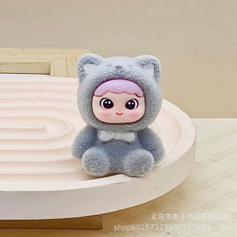 爆款植绒小熊潮玩盲袋摆件装饰挂件创意摆件可爱卡通公仔萌粒批发|undefined