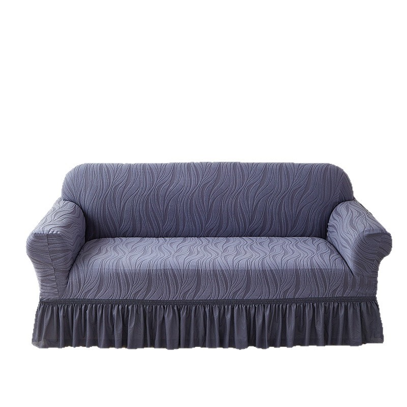 Juego de combinación de funda de sofá de falda universal Four Seasons Cubierta de sofá elástica con todo incluido Toalla de sofá antideslizante engrosada