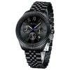 Universal swiss watch, fashionable solid steel belt, three-eye chronograph, wholesale