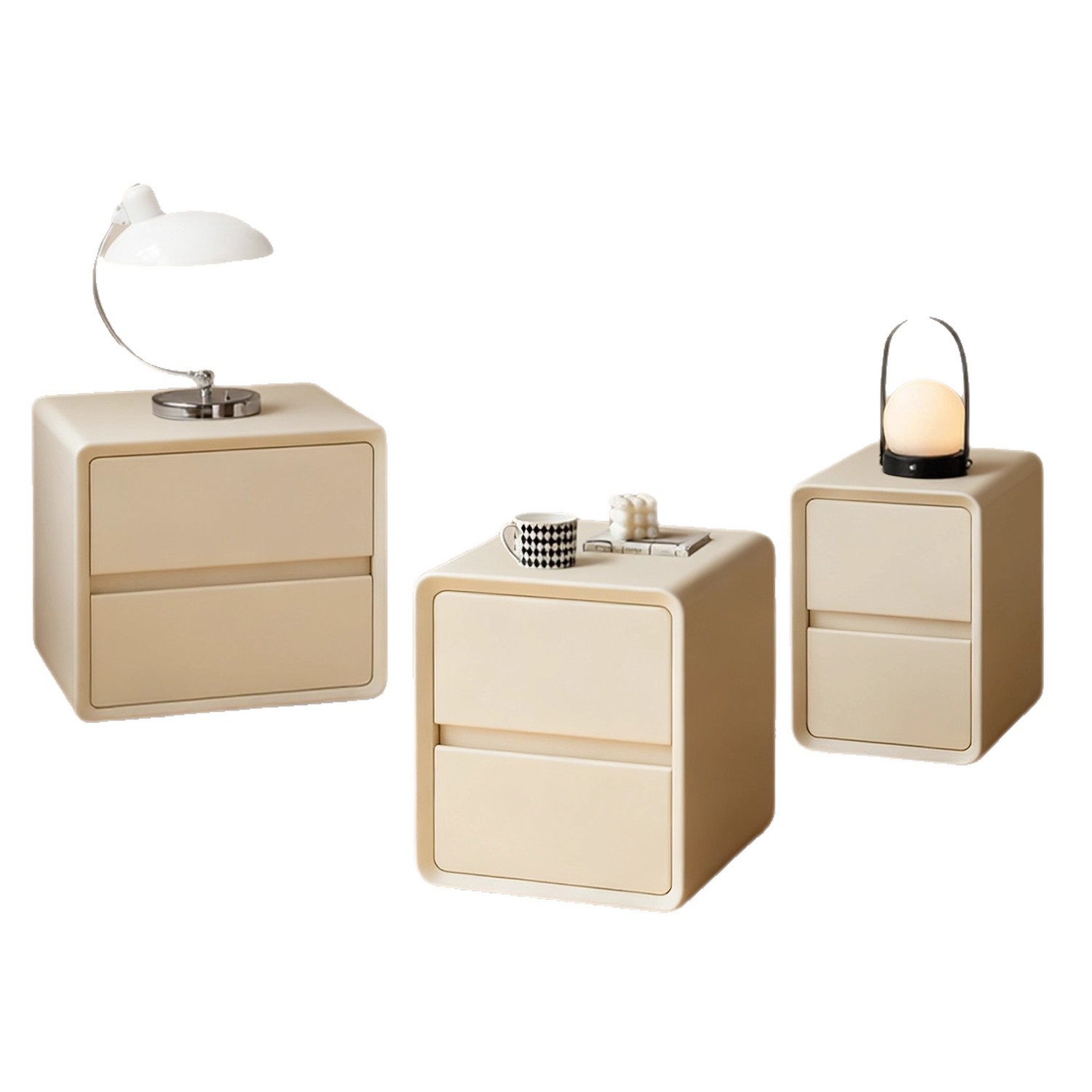 Mesa de cabezal de cama de madera sólida dormitorio simple de alta calidad gabinete de almacenamiento de tamaño pequeño 30cm pequeño gabinete de cama