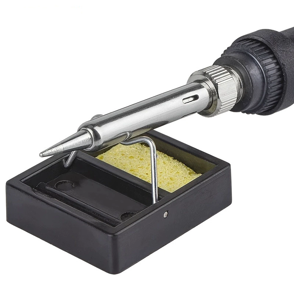 Квадратный держатель паяльника из бакелита, электрическая фиксирующая рамка паяльника, устойчивая к высоким температурам и нелегко сжигаемая ручка для припоя, аксессуары для опорной рамы