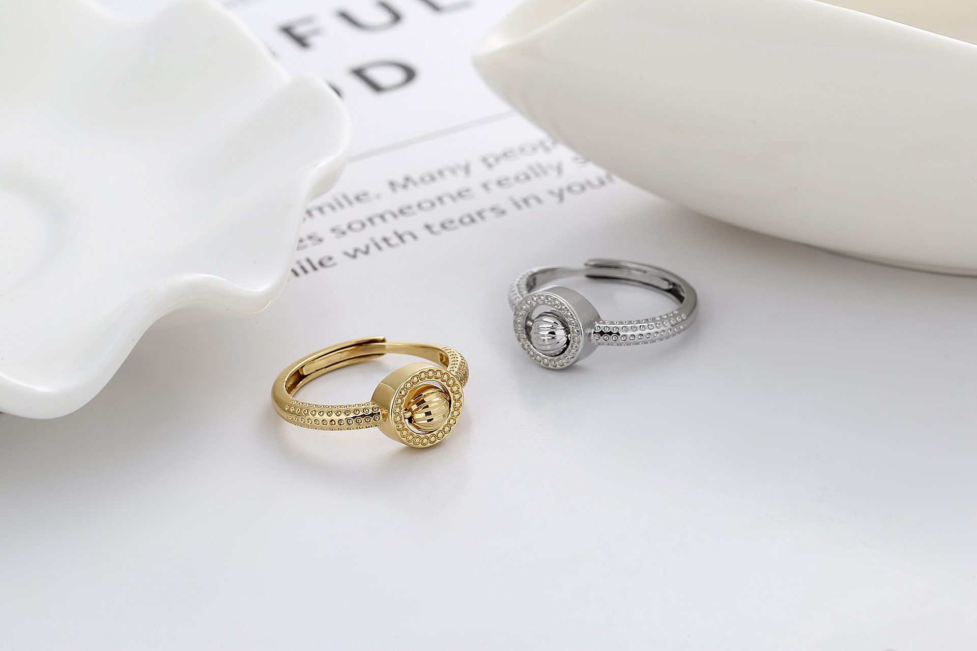 Fashion Oval Copper Rings 1 Piece