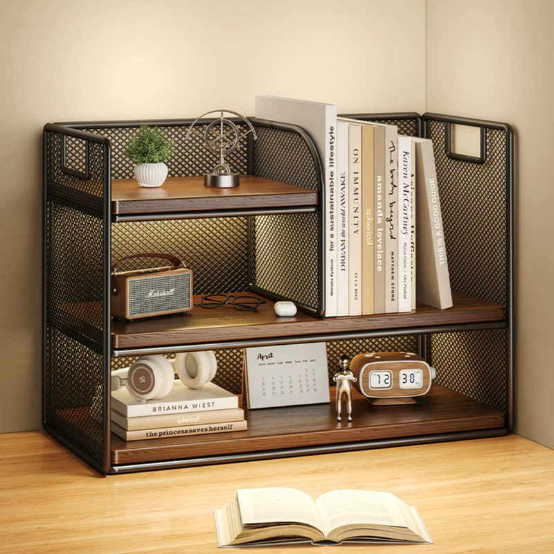 Desktop Storage Rack, Multi-Functional Computer Stand, Multi-Layer Simple Bookshelf on the Office Desk, Small Bookcase, Vertical Storage Rack Desktop Storage Rack, Multi-Functional Computer Stand, Multi-Layer Simple Bookshelf on the Office Desk, Small Bookcase, Vertical Storage Rack