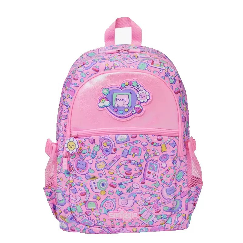 Smiggle grande kt Stitch mochila de gran capacidad de descompresión de doble hombro de dibujos animados