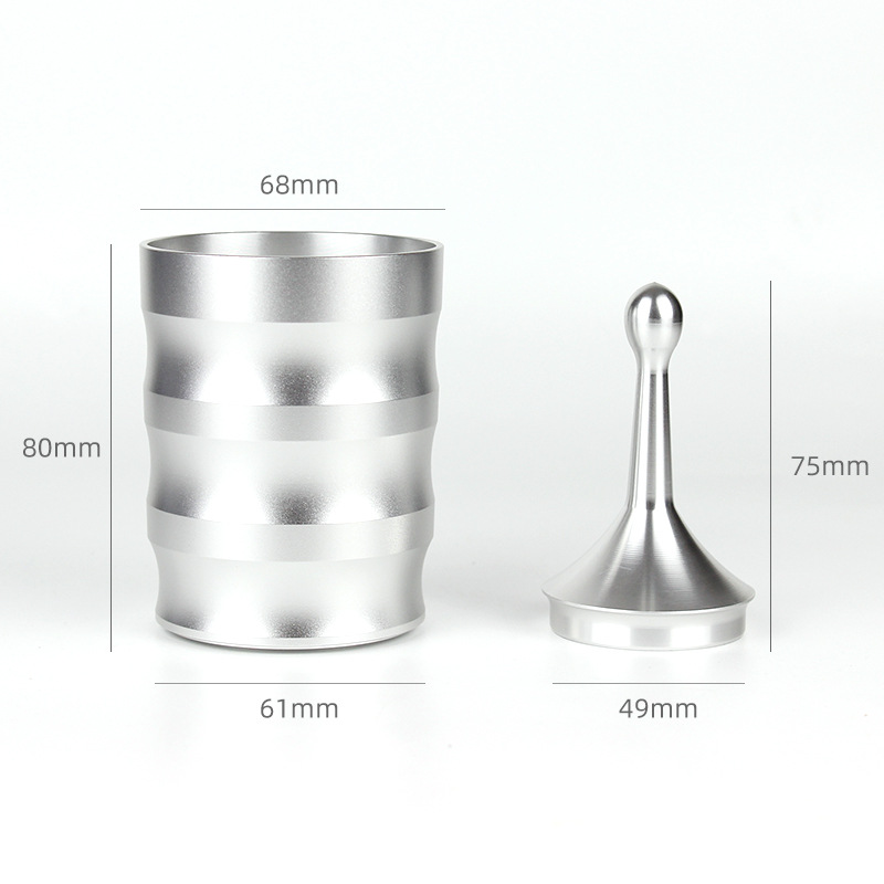 Coffee powder dispenser anti-fly dust ek43 powder Cup cloth dispenser 58mm coffee handle uniform coffee appliance