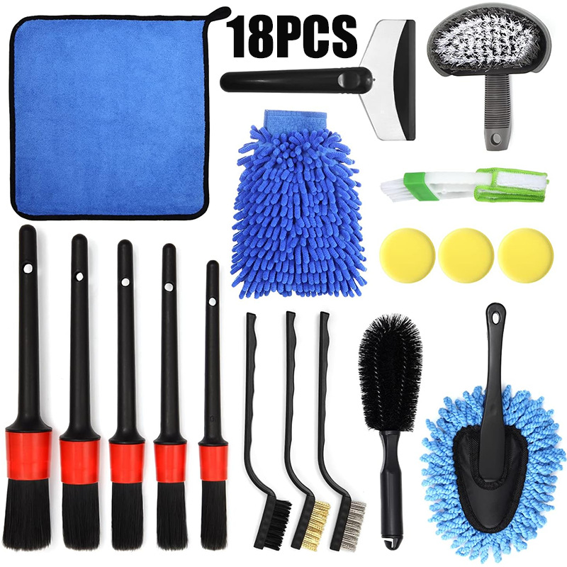 18종 자동차 디테일 브러쉬 세트