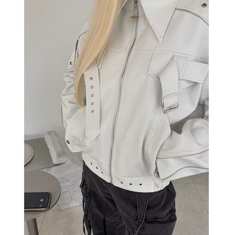 小衆重工はpu革服ジャケットの金属デザイン感高級機関車服男を解体した|undefined