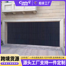 铝合金电动保温防盗格栅翻板车库门遥控蓝牙可远程开关别墅翻板门