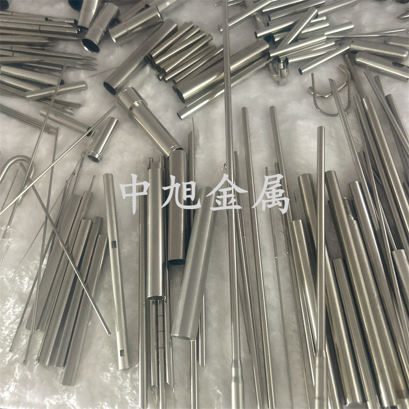 304316L医疗用不锈钢毛细圆管折弯打标焊接针孔精密激光切割加工