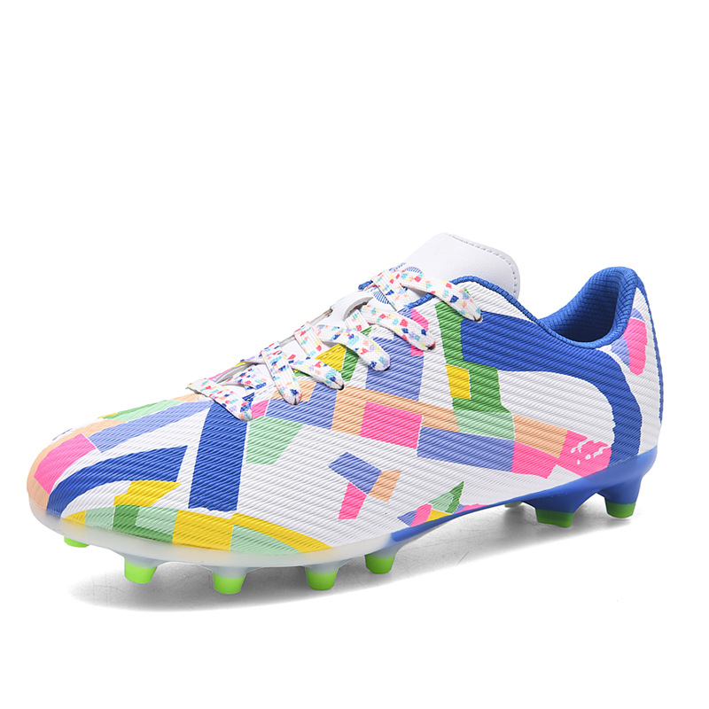 Scarpe da calcio basse transfrontaliere in erba sintetica TF, AG, in pelle, per uomo, donna, bambino, adolescente._voghion.com