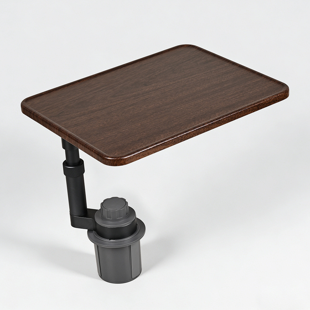 Suitable for Tesla Car-Mounted Telescopic Floating Small Table, Computer Table, Dining Tray, Multi-Functional Rotating and Height-Adjustable Small Square Table