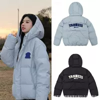 Putian High Edition MLB пуховик короткий зимний новый NY Yankees алфавит с капюшоном для мужчин и женщин