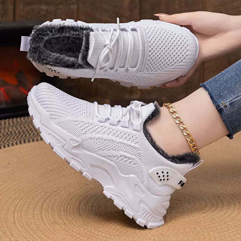 Winter warm footwear, keep warm low boots platform