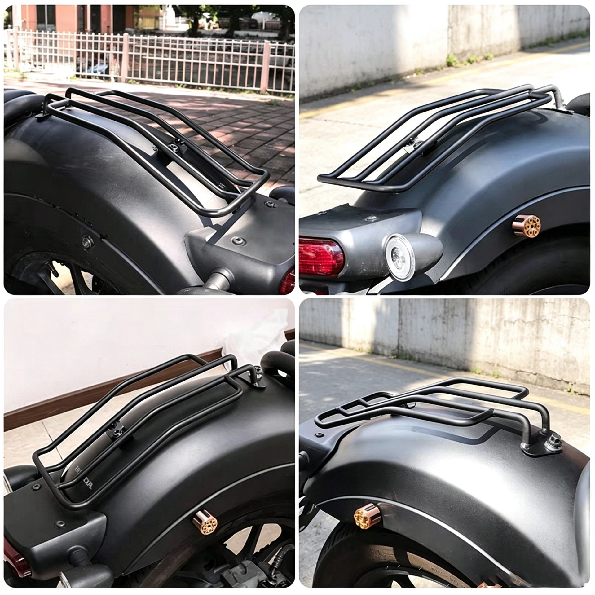 Suitable for Honda Cm300/Cm500 Cruiser Motorcycle Rear Cargo Rack, Modified Cargo Rack with Non-Destructive Installation