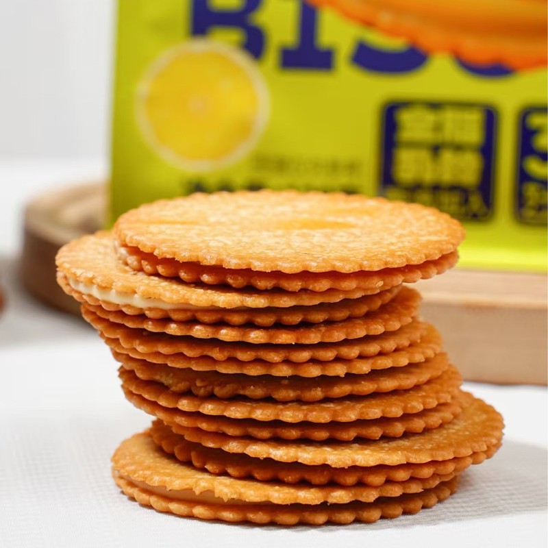 超友味KKBear芝士咸柠檬夹心饼干追剧解馋小吃网红休闲零食批发|undefined