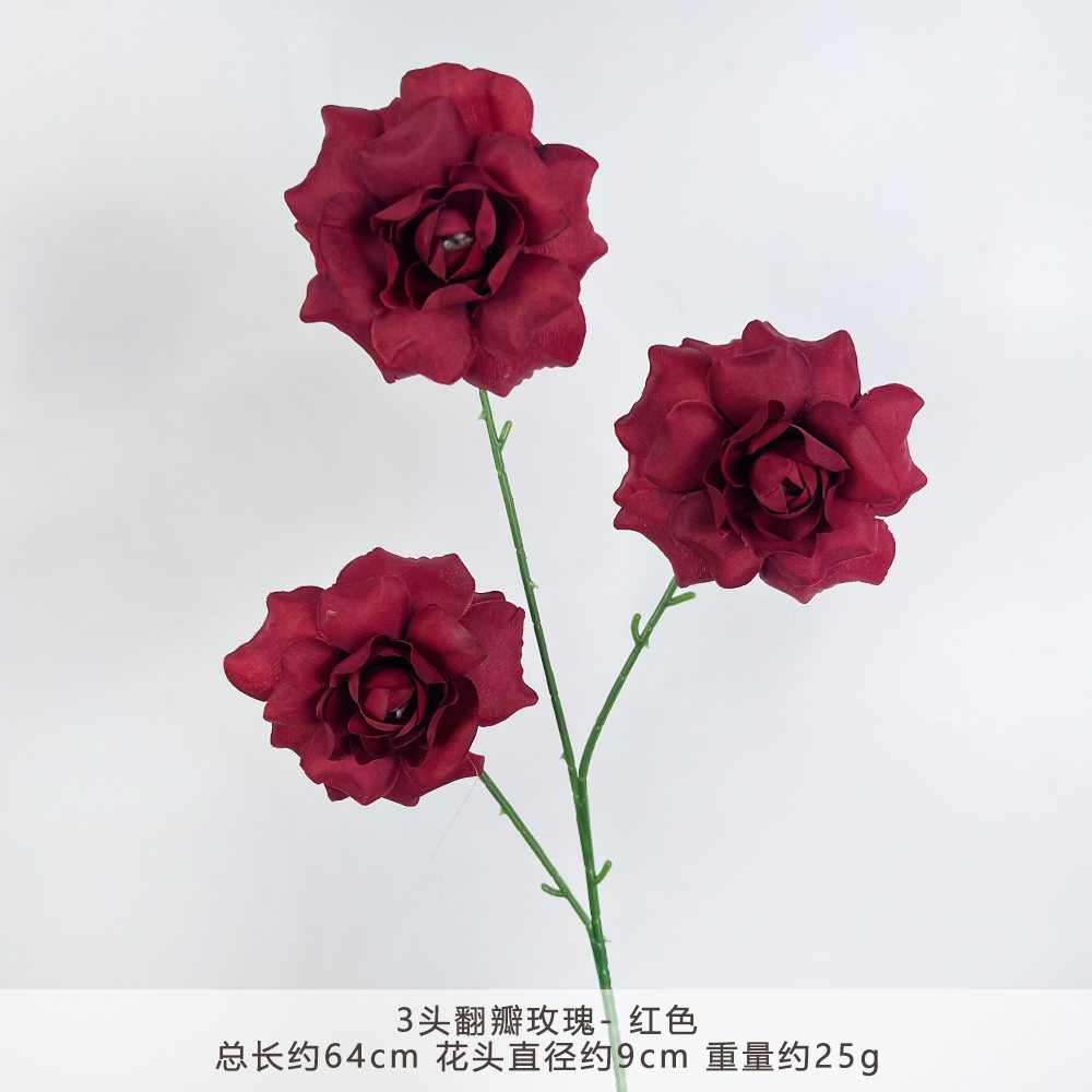 Mj-3 head flip rose - red