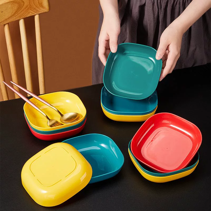 Light luxury vomiting bone dish dining table bone disc household plastic dish fruit snacks snack dish, plate garbage slag plate small plate