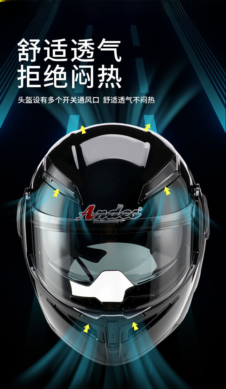 New Universal Winter Flip-Up Motorcycle Helmet for Men and Women, All-Season Warm Full-Face Safety Helmet for Electric Vehicles