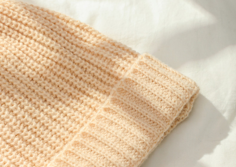 Unisex Hat European acrylic solid color knitted wool hat_voghion.com