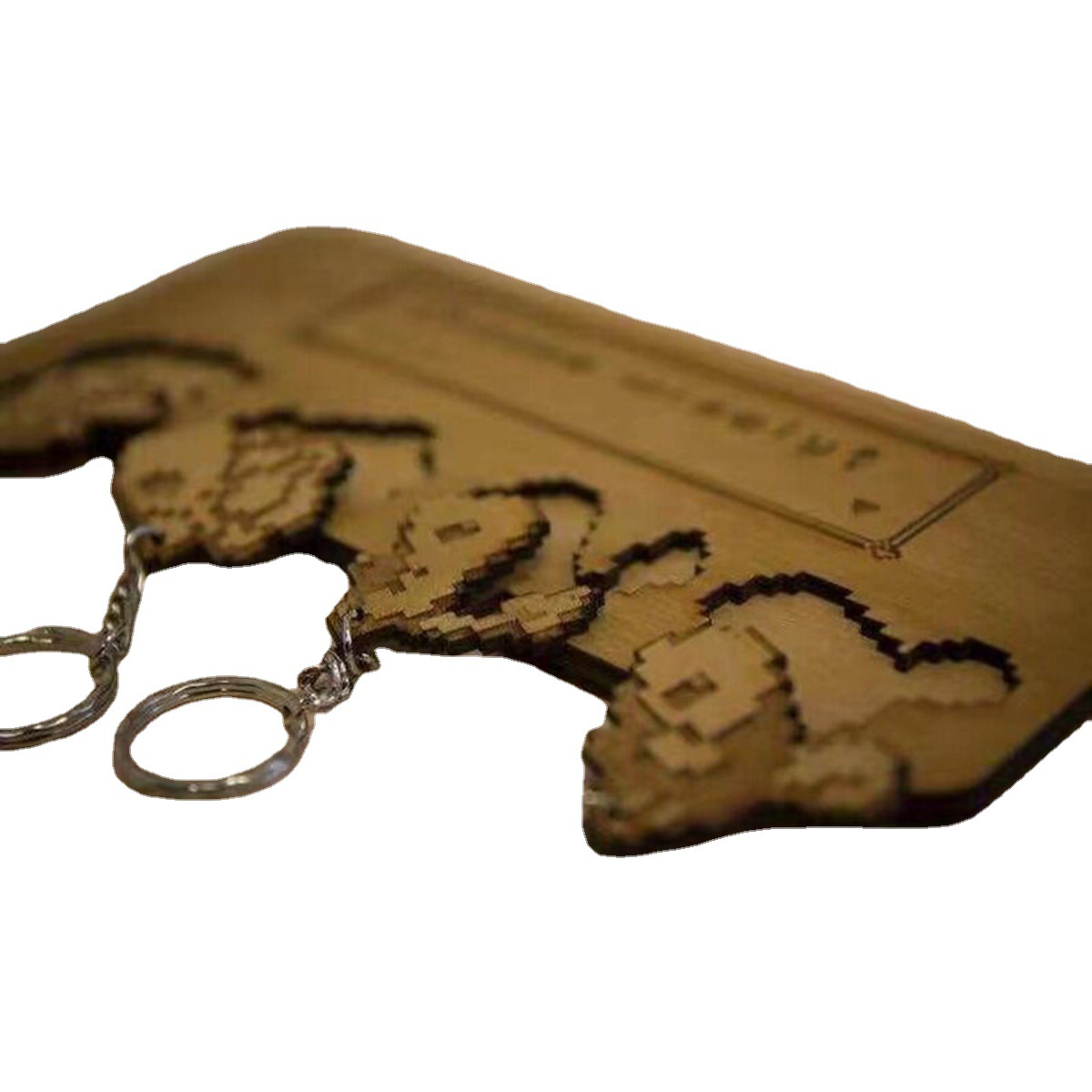 Transfronteriza nuevas artesanías de madera talla de madera colgante de pared llavero personaje de dibujos animados colgante Velcro decoraciones