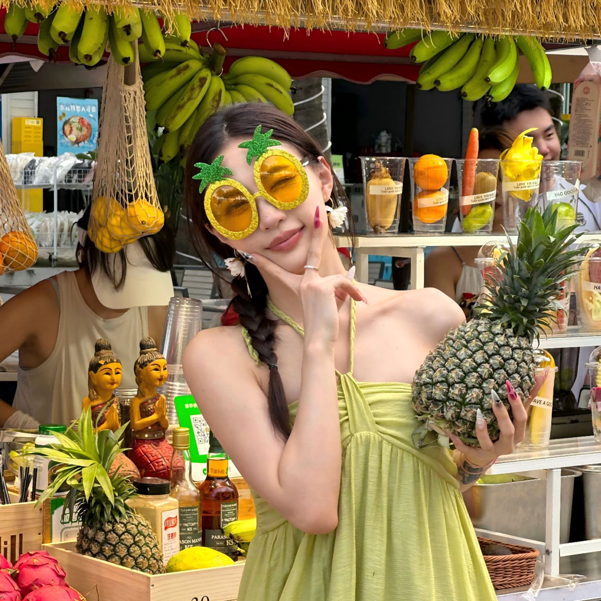 Gafas de Fiesta con Temática Hawaiana, ABS, Divertido, Decorativo, para Fiestas en la Playa y Festivales de Música