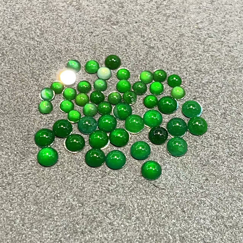 陽緑翡翠リング diy ルースストーンジュエリー半完成天然翡翠リングペンダントビーズピンクエッグアクセサリー|undefined