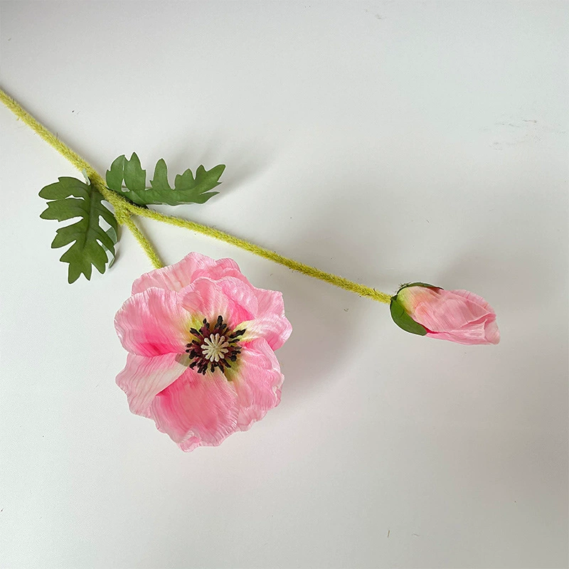Один цветочек poppy poppy ins стиль высококлассная нежная искусственная цветочная композиция для гостиной