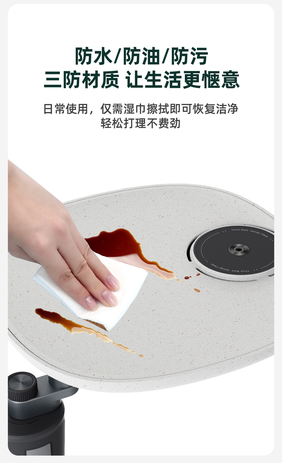 Ideal L6L7L8L9/I6I8 Car-Mounted Terrazzo Small Table Board Mega Dedicated Floating Rotating Multifunctional Binyi