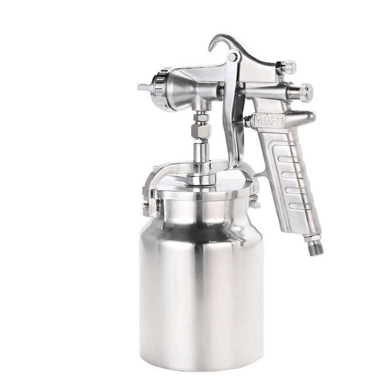 油漆胶水喷枪下壶大口径2.0高雾化家具五金乳胶漆气动喷漆枪