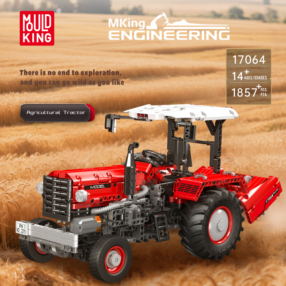 Nuevos productos de ingeniería de Yuxing 17064 tractor agrícola grandes juguetes de bloques de construcción regalo para niños de alta dificultad ensamblaje