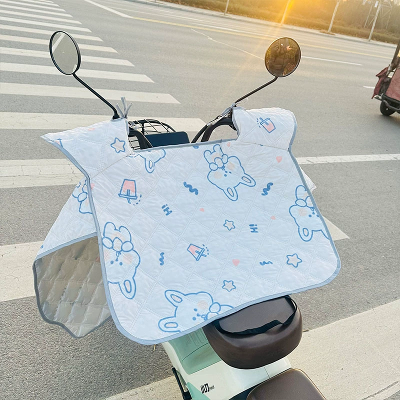 Windproof summer thin waterproof electric car, sun protection