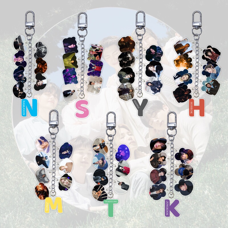 Bulletproof JUNGKOOK JIMIN V JIN RM JHOPE SUGA acrylic pendant backpack charm