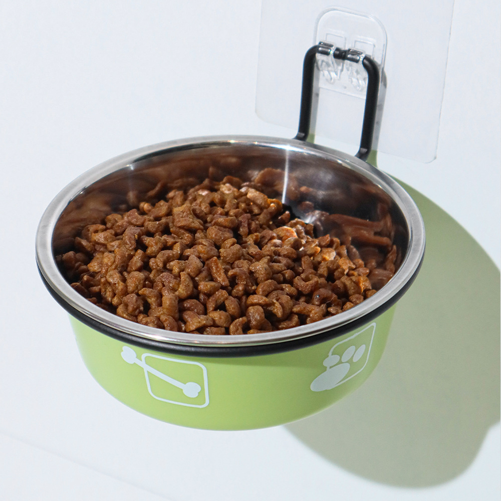 프린트된 녹색 선반 그릇